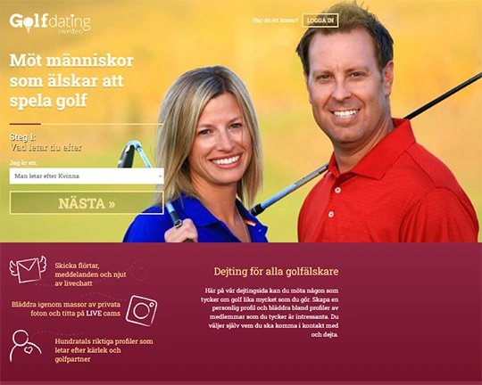 Golf Dating Sweden Logo